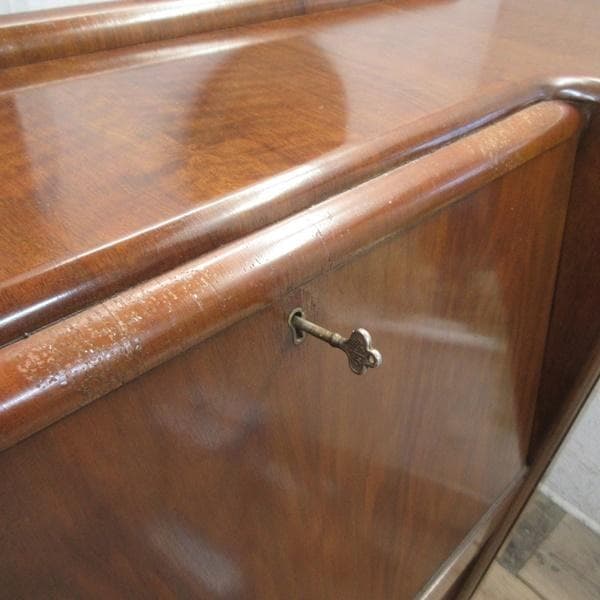 イギリス アンティーク 家具 サイドバイサイド ビューロー 飾り棚 6142e