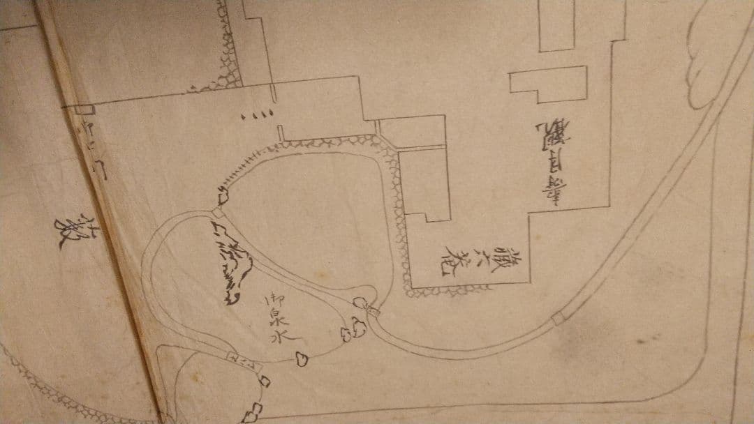 修学院八景の内 六景 親王公家僧 江戸前期 修学院の見取図 尭然 道晃親王古筆
