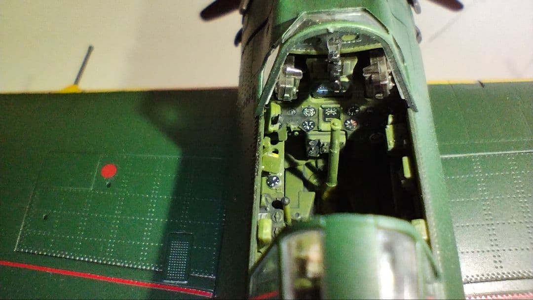 プラモデル完成機　1/48　零戦52型甲(三菱製)