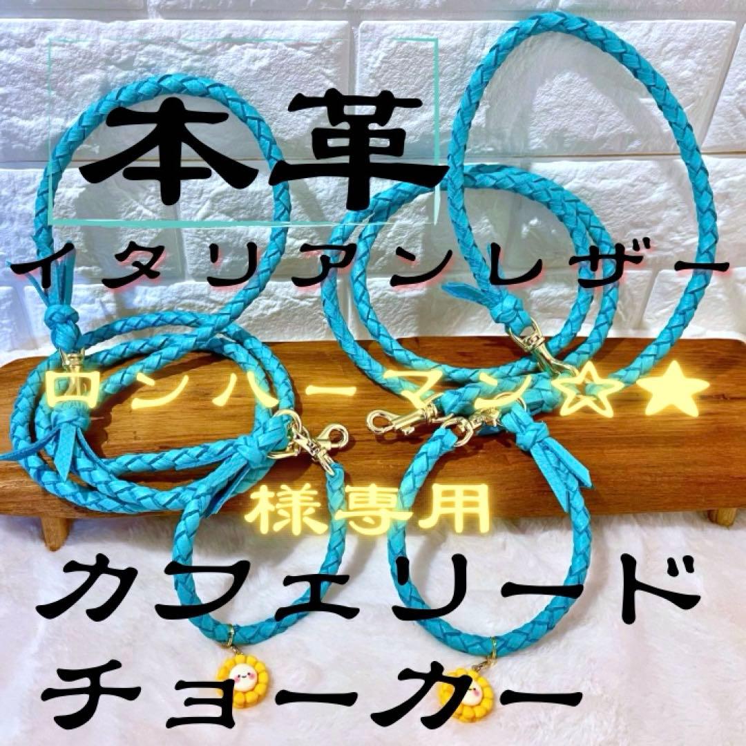 ☆ ロンハーマン☆★ ☆ 本革 イタリアンレザー カフェリード&チョーカー