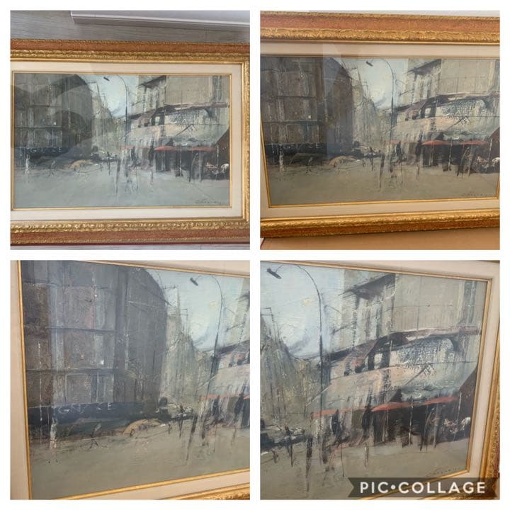 フランス三大天才画家　ジャン　クロード　シェネ　油彩12号Mサンジェルマン・パリ