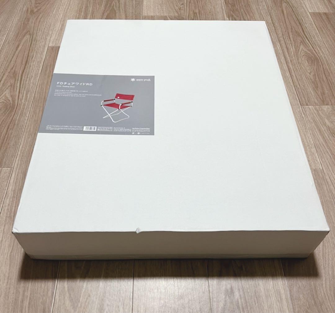 新品未開封　スノーピーク　 FDチェアワイド RD 2脚