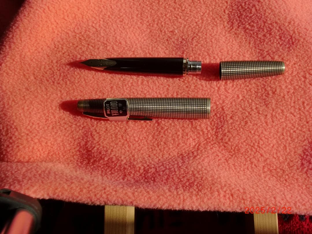 パイロット万年筆 エリート スターリングシルバー18K ホワイトゴールド