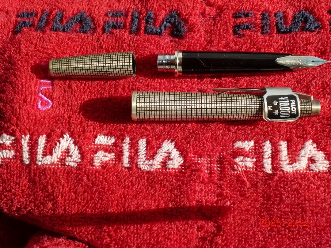 パイロット万年筆 エリート スターリングシルバー18K ホワイトゴールド