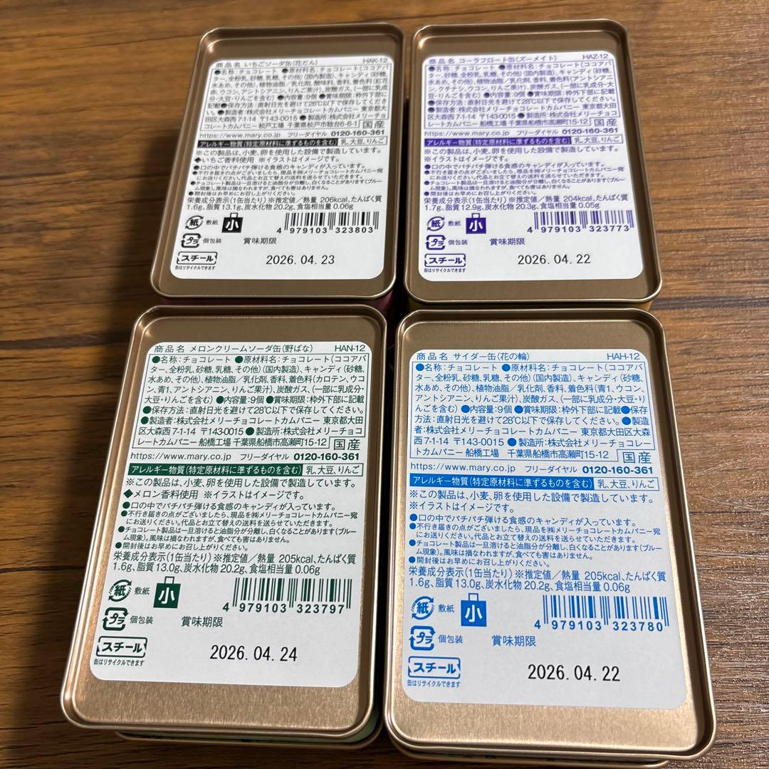 2026年はじけるキャンディチョコレート×アデリアレトロ　限定　４缶