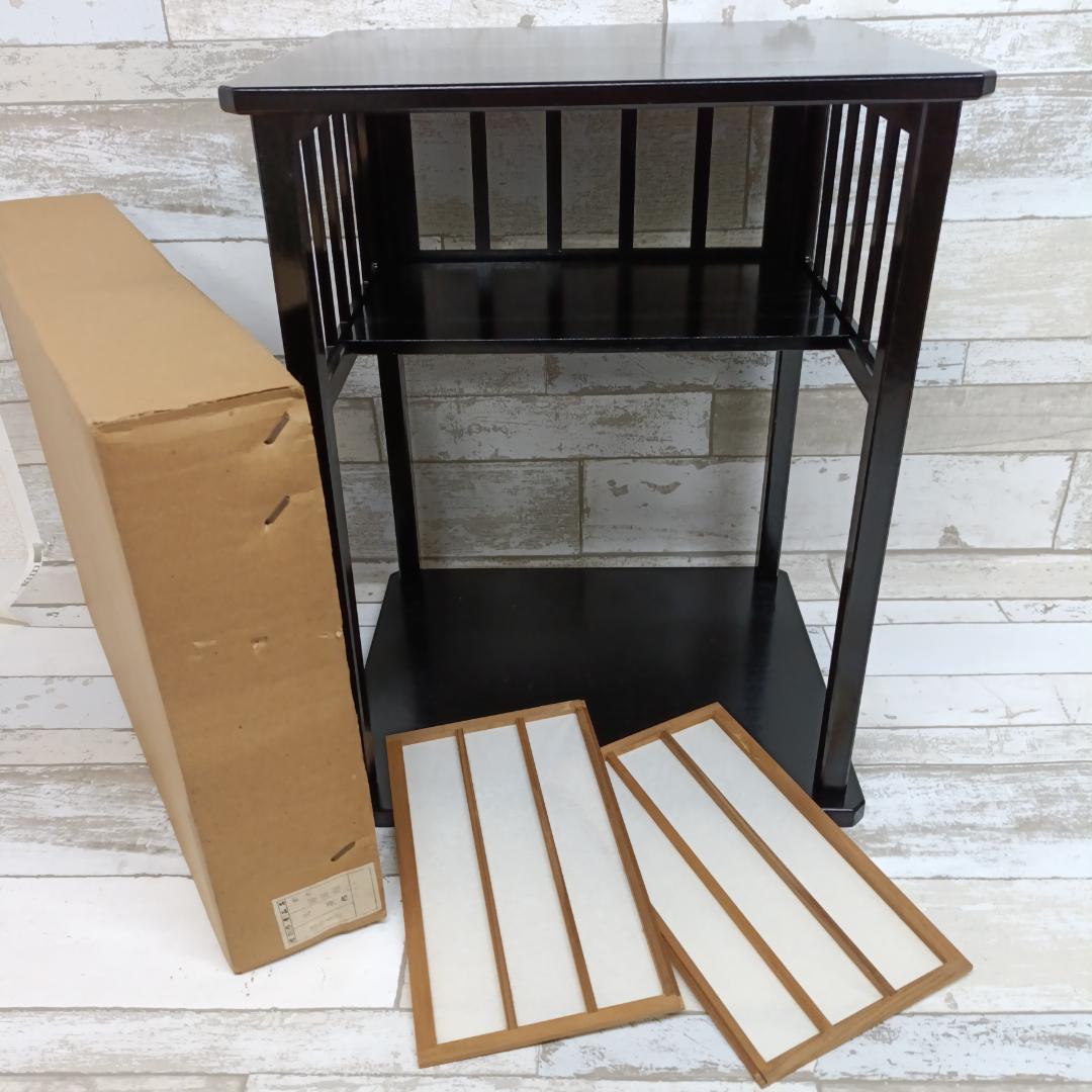 L104 即中斎好写 好日棚 東斎作 東斉 茶棚 茶道 組立式 共箱付 茶道具