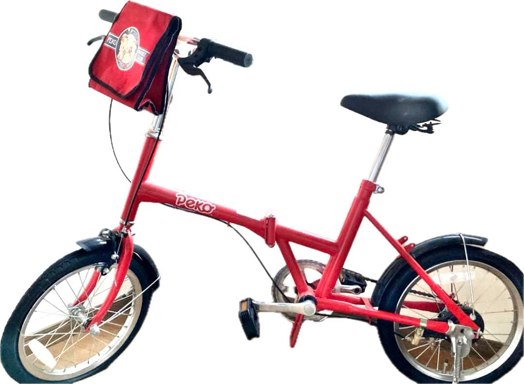 新品未使用　ペコちゃんサイクル折りたたみ自転車