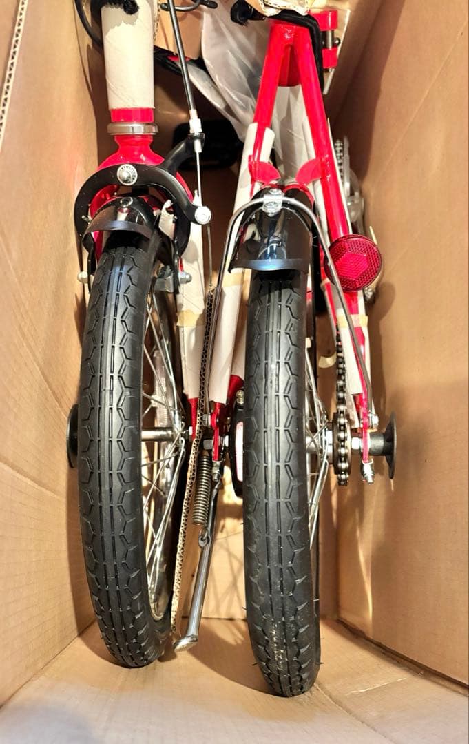 新品未使用　ペコちゃんサイクル折りたたみ自転車