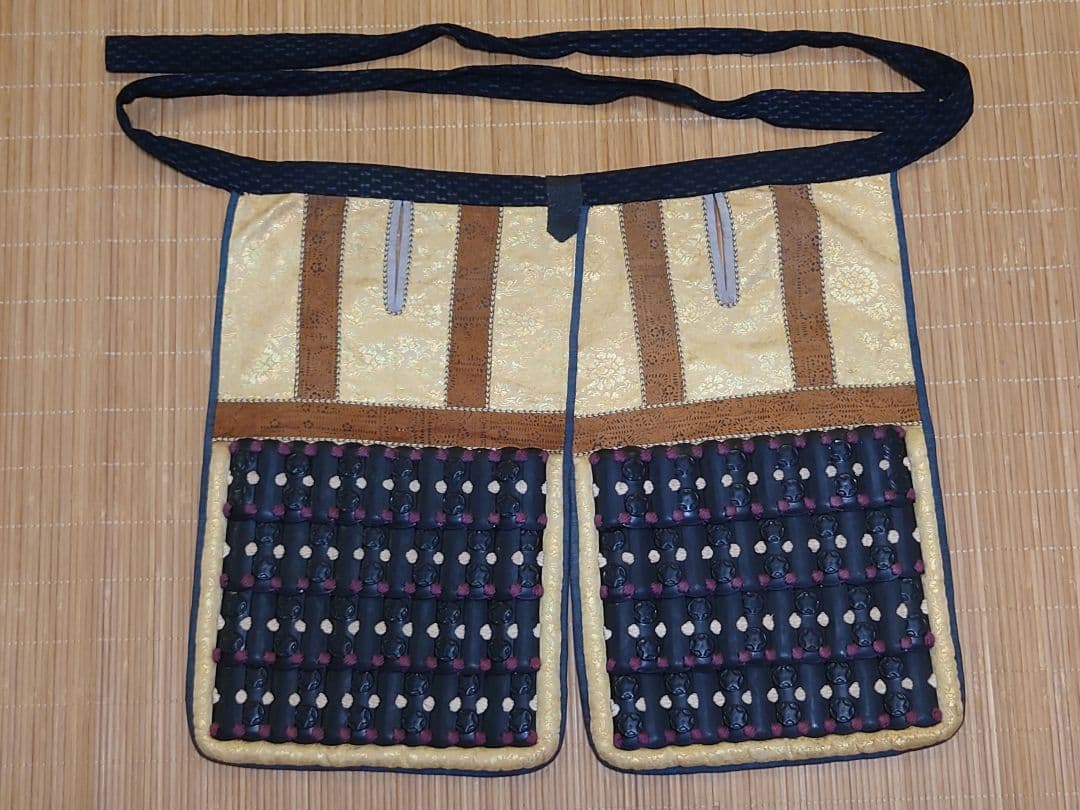 ★送料無料☆紫白糸威大袖黒二枚胴具足☆等身大鎧一領☆甲冑★