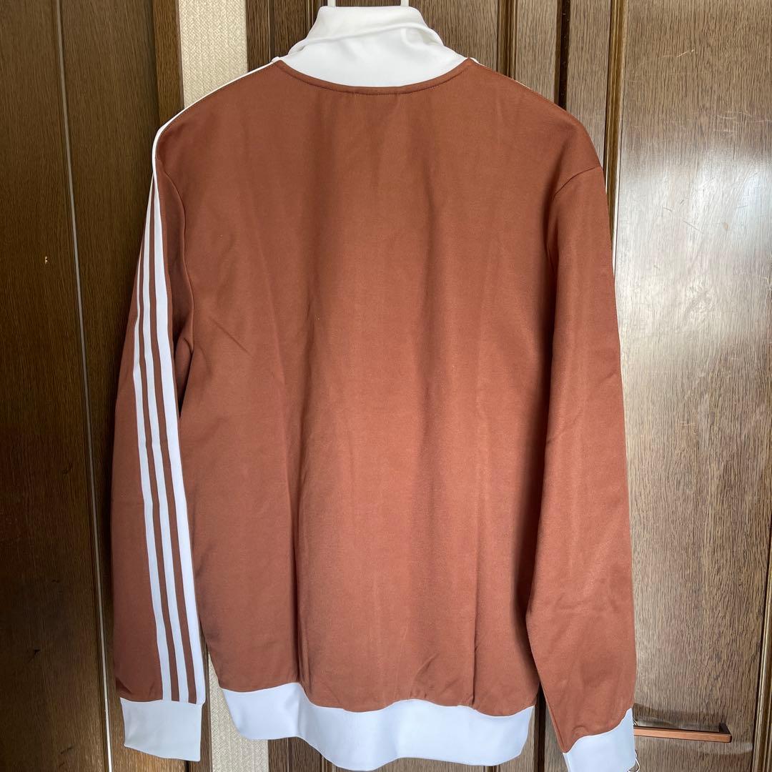 新品タグ付きadidas トレフォイルロゴ　 ブラウン ジャージ ジャケット