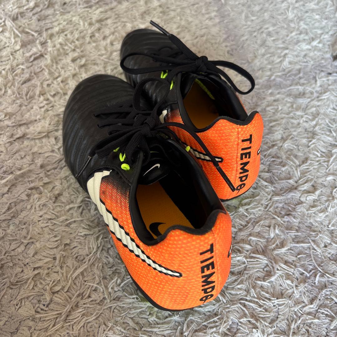 未使用品　Nike Tiempo サッカースパイク オレンジ/黒　23cm