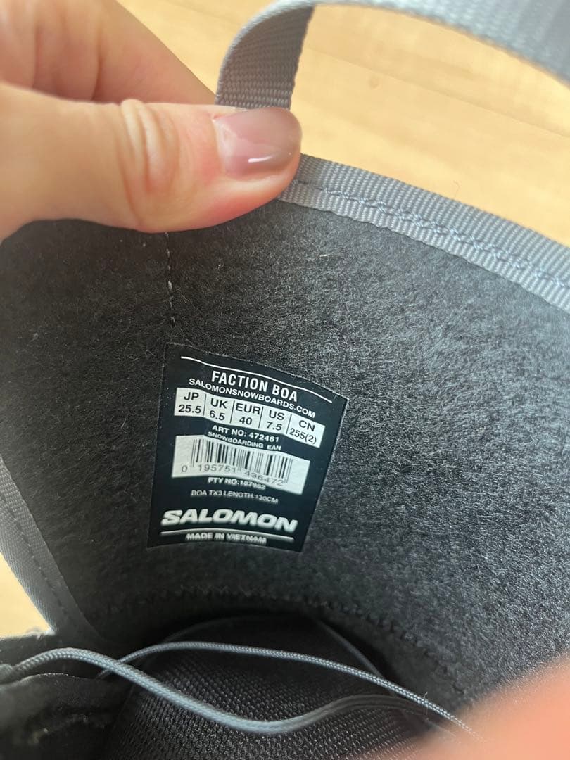 (美品)サロモン(salomon) スノーボードブーツ ファクションボア BOA