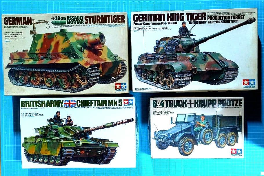 19 未組立 タミヤ ミリタリーミニチュアシリーズ プラモデル ４点セット