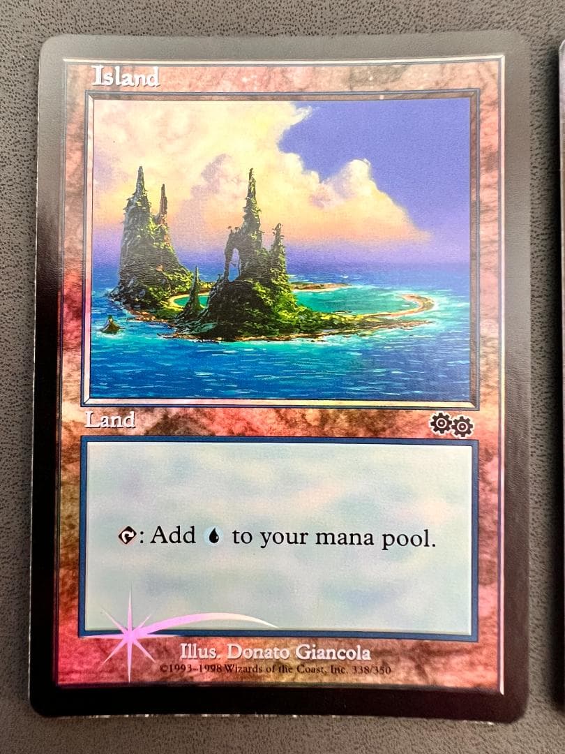 旧枠　foil　島/「アリーナFoilランド　USG-P」英語2枚