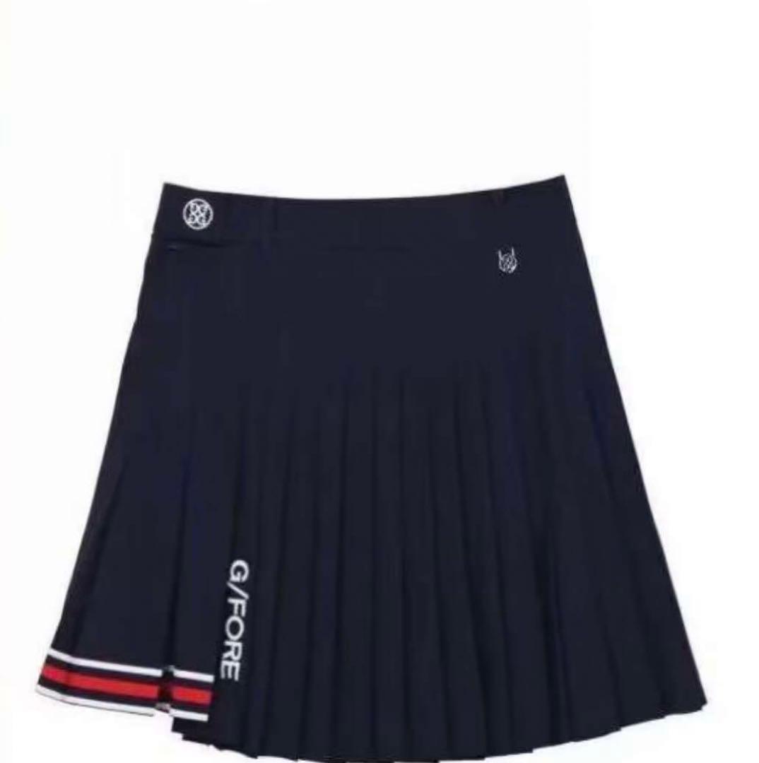 ジーフォア ゴルフレディース ノースリーブ ポロシャツ スカート 上下2点セット