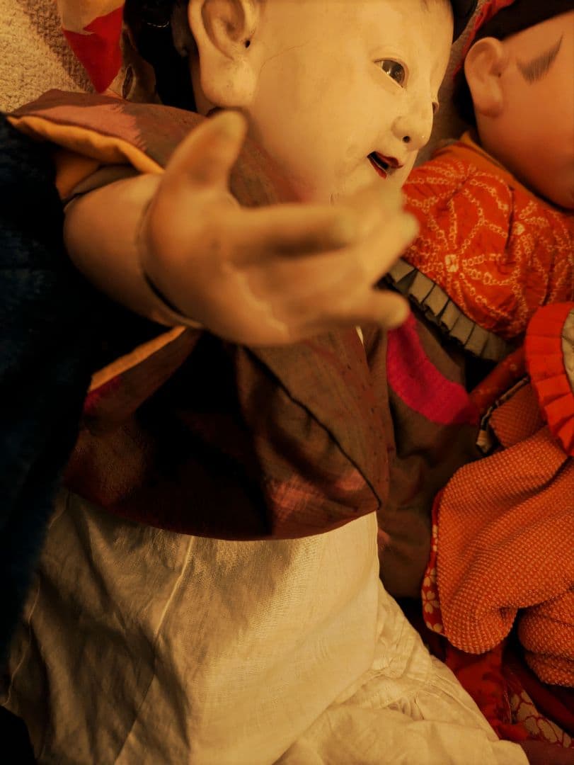 【お値下げ】　明治期　150年前　60センチ 市松人形　ビスクドール　抱き人形