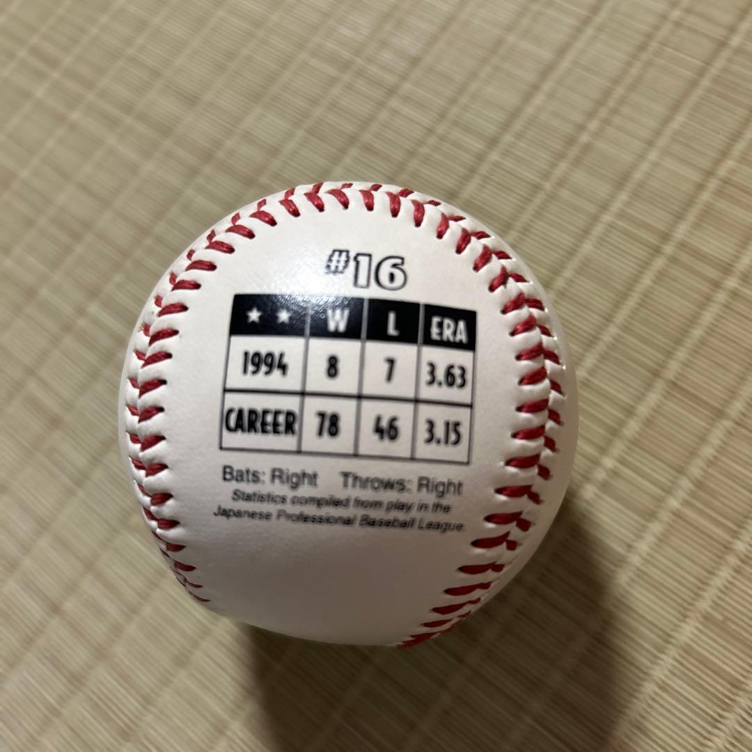 野茂英雄 フォトボール　直筆サイン入り　野球ボール