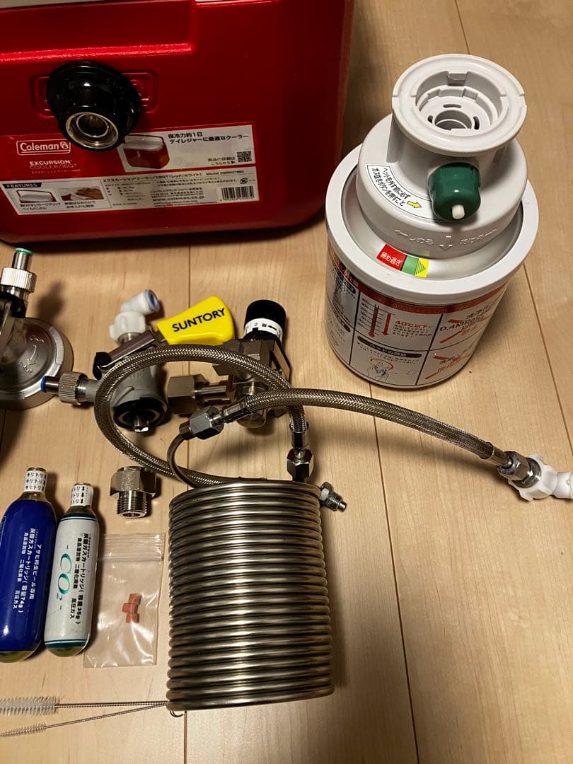 お花見に最適！！自作氷冷式ビールサーバー