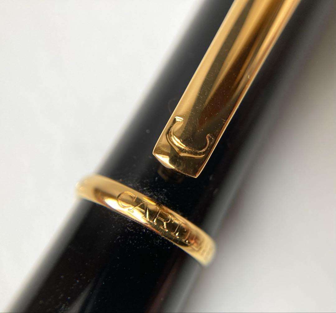カルティエ　ディアボロドゥ　ブルーカボション　ブラックコンポジット　ボールペン