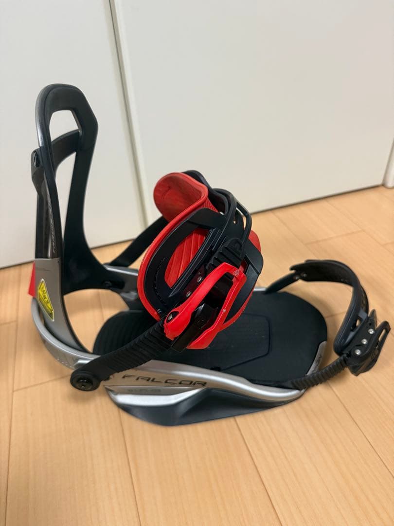 UNION スノーボードビンディング シルバー/レッド