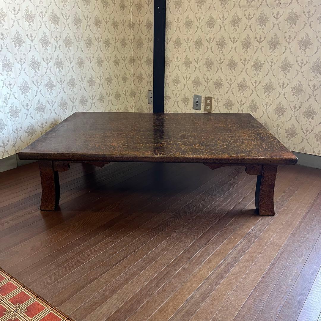 【アンティーク】津軽塗り 座卓 ちゃぶ台 センターテーブル 座敷机 工芸品