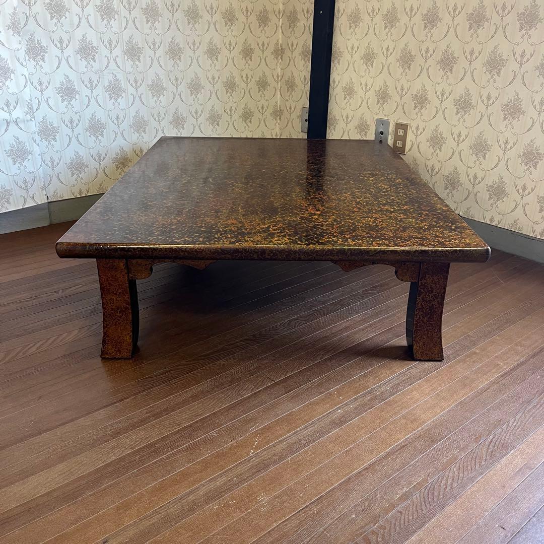 【アンティーク】津軽塗り 座卓 ちゃぶ台 センターテーブル 座敷机 工芸品