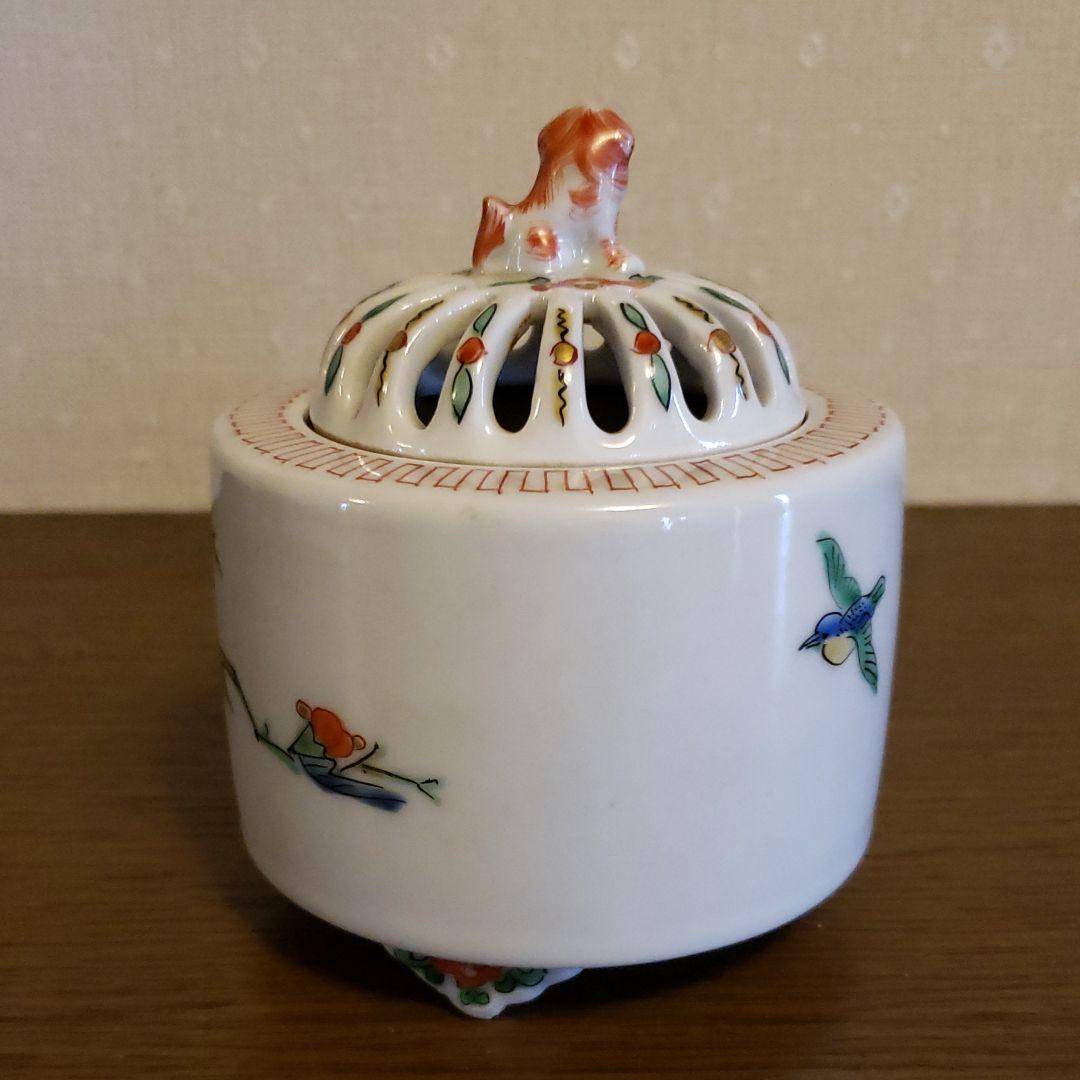 九谷焼　香炉　古九谷　茶道具　骨董品　アンティーク