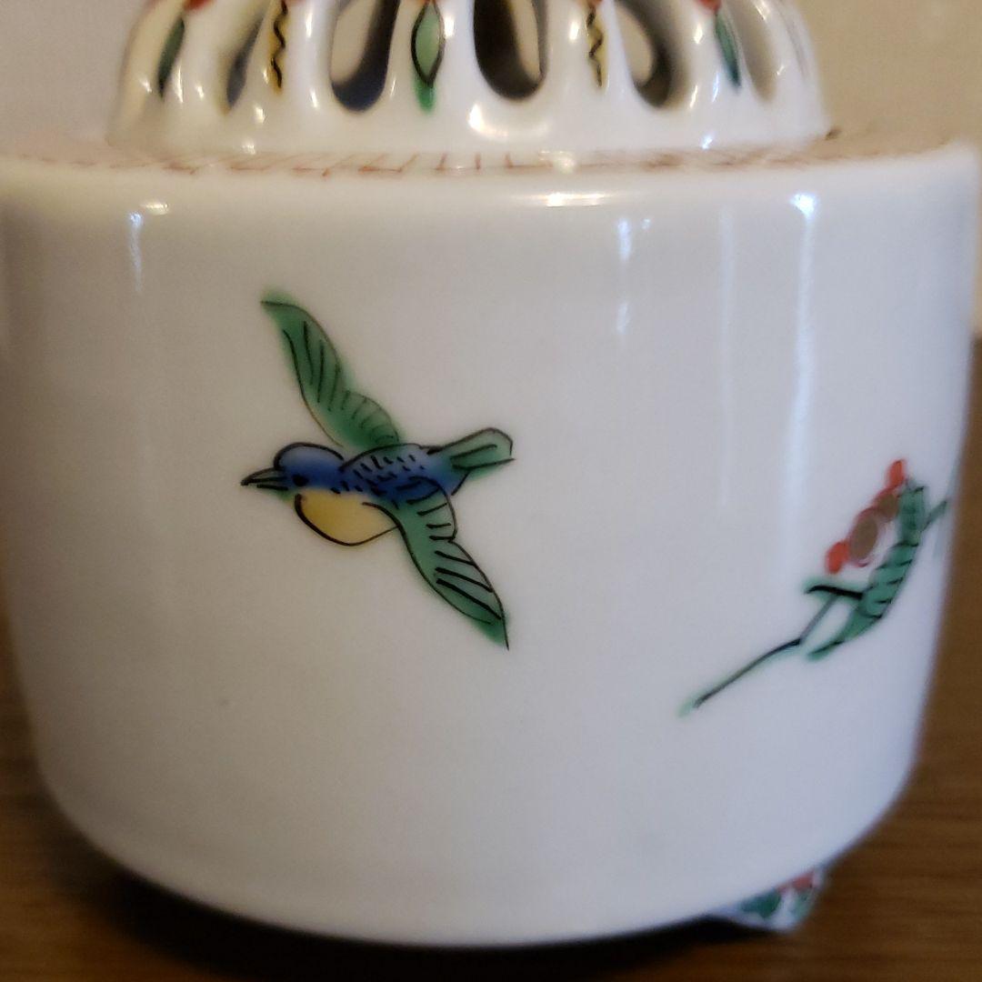 九谷焼　香炉　古九谷　茶道具　骨董品　アンティーク