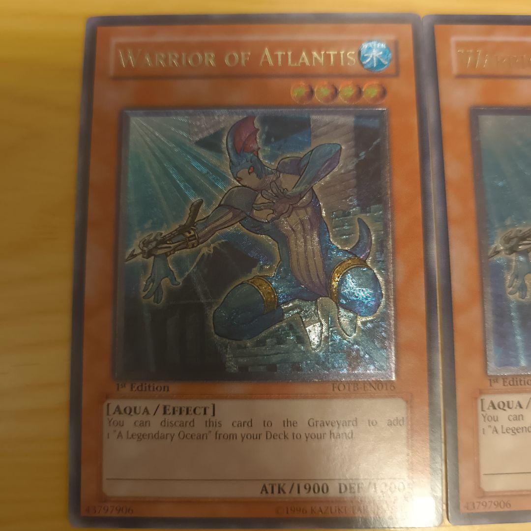 遊戯王　アトランティスの戦士　英語版1stレリーフ 3枚セット