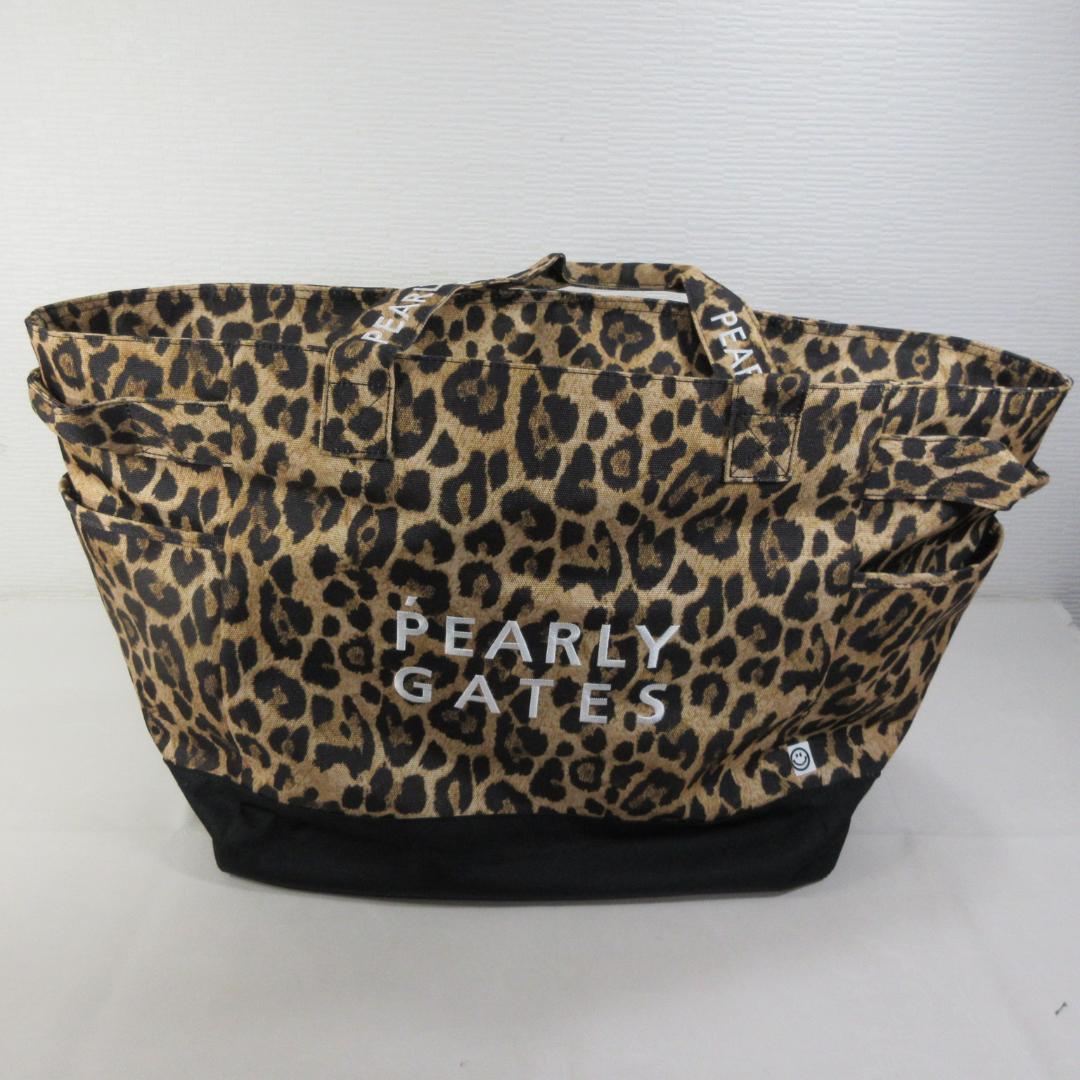 美品：パーリーゲイツ レオパード柄ロッカーバッグ