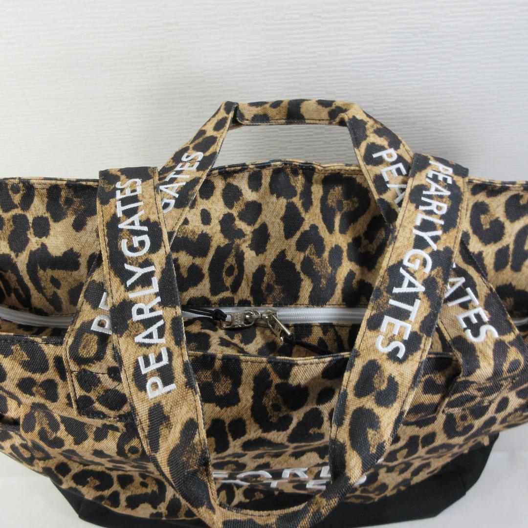 美品：パーリーゲイツ レオパード柄ロッカーバッグ