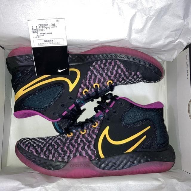 KD TREY 5 VIII EP 黒 紫 パープル イエロー 27cm 箱付き