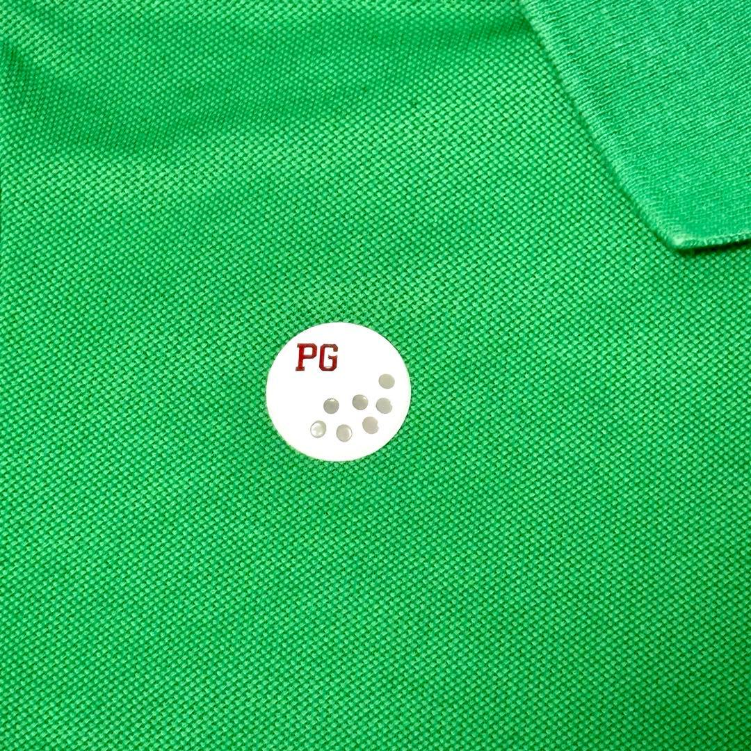【極美品】パーリーゲイツ　半袖ポロシャツ　ロゴ　ゴルフ グリーン　M