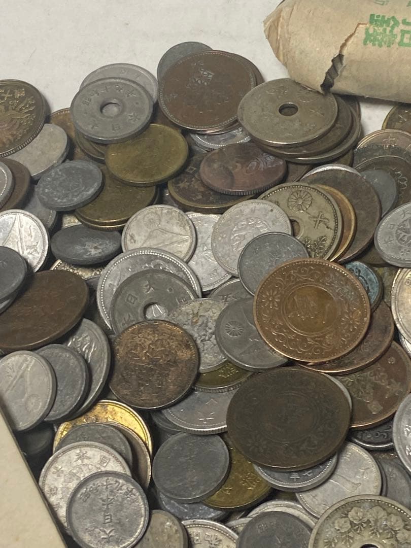 古銭 銅貨青銅貨黄銅貨ニッケル貨錫貨アルミ貨など大量 3.8㎏ NO.62