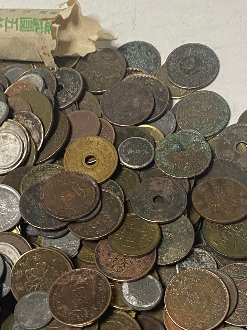 古銭 銅貨青銅貨黄銅貨ニッケル貨錫貨アルミ貨など大量 3.8㎏ NO.62