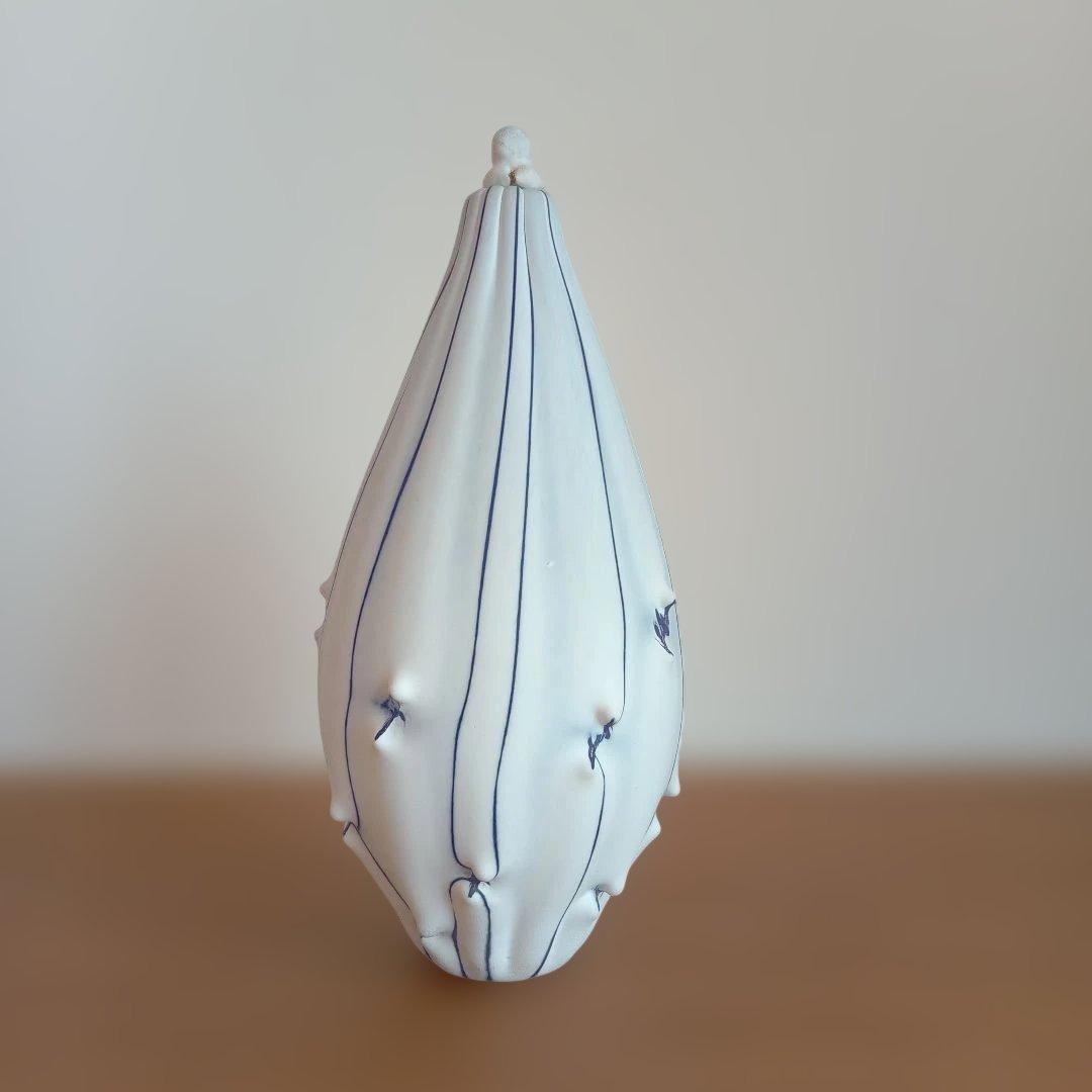 現代ガラス作家　富永一真　『～青の～』