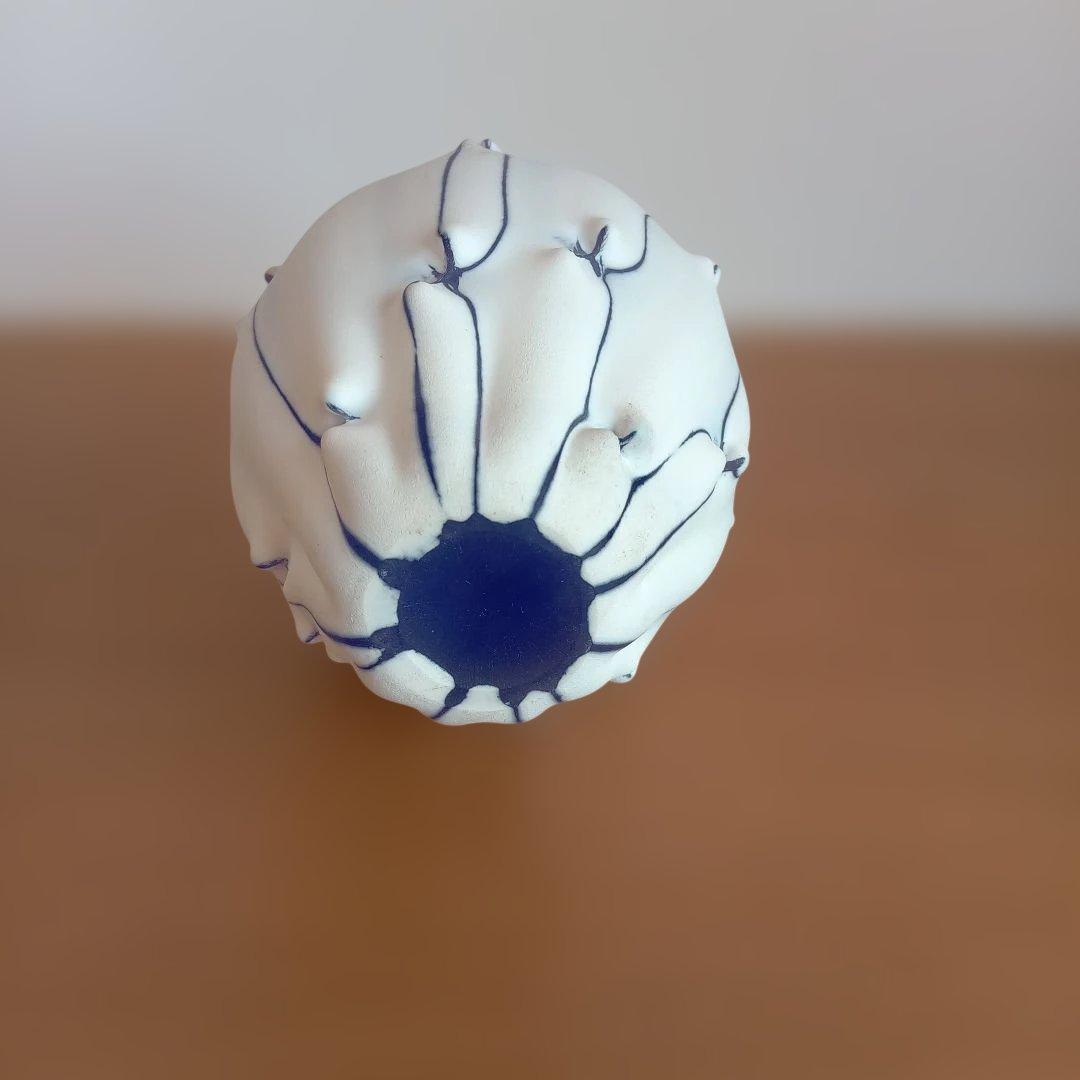 現代ガラス作家　富永一真　『～青の～』