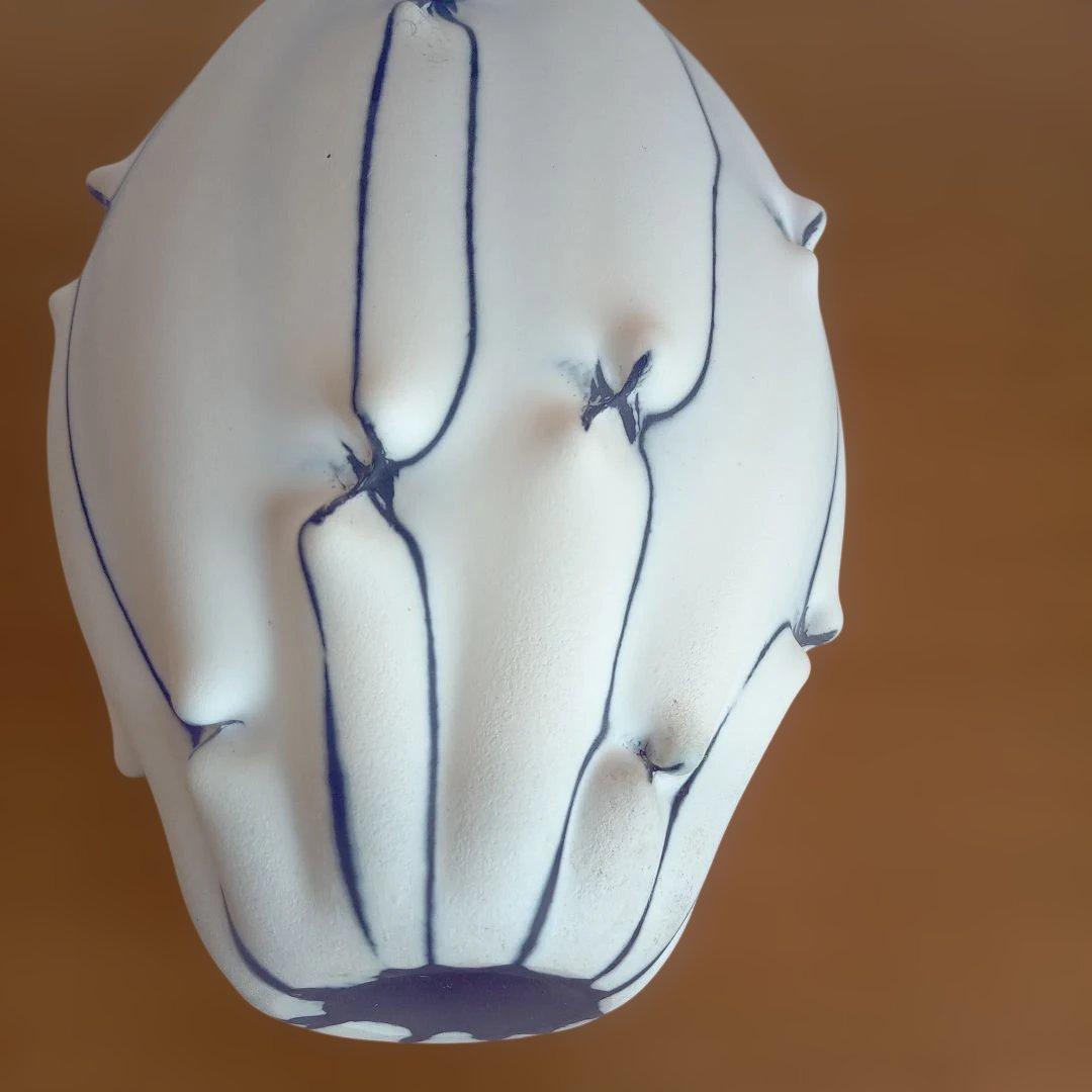 現代ガラス作家　富永一真　『～青の～』