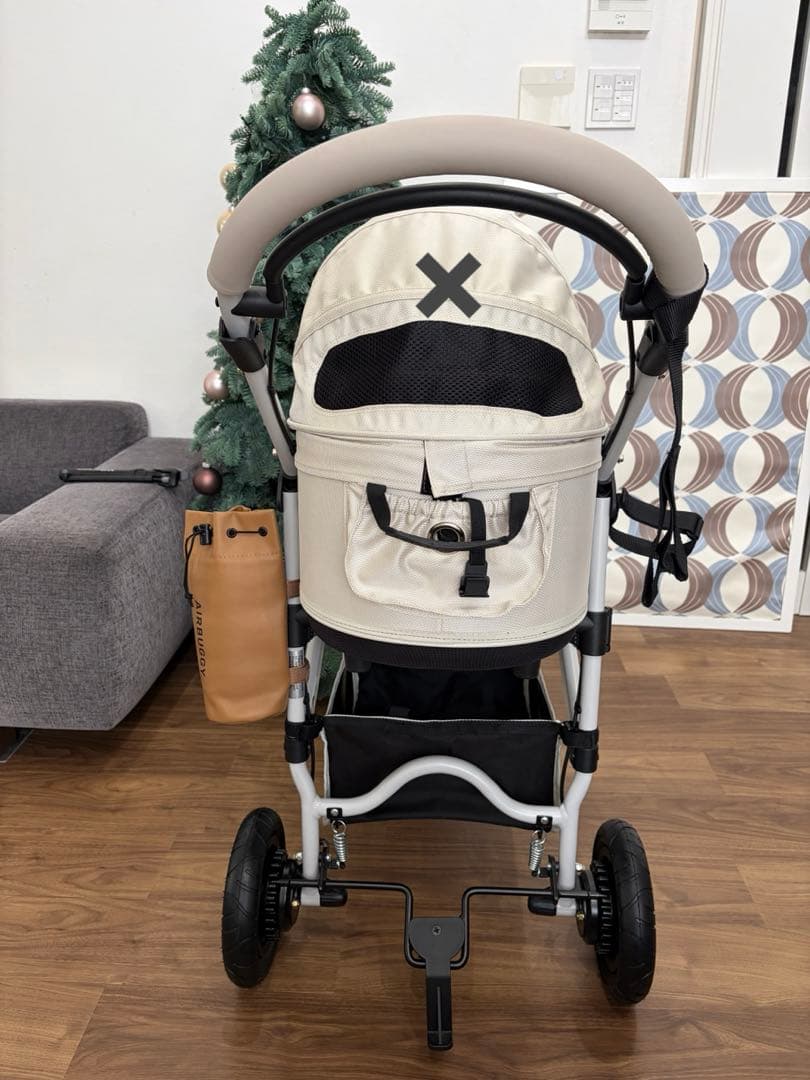 未使用に近い　エアバギー　DOME3 2ペットカート　ホワイトアッシュ　オーツ