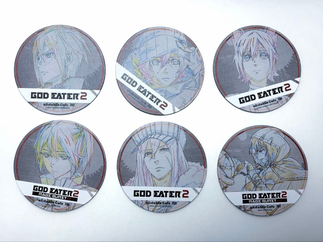 GOD EATER（ゴッドイーター） 特典コースター6点セット