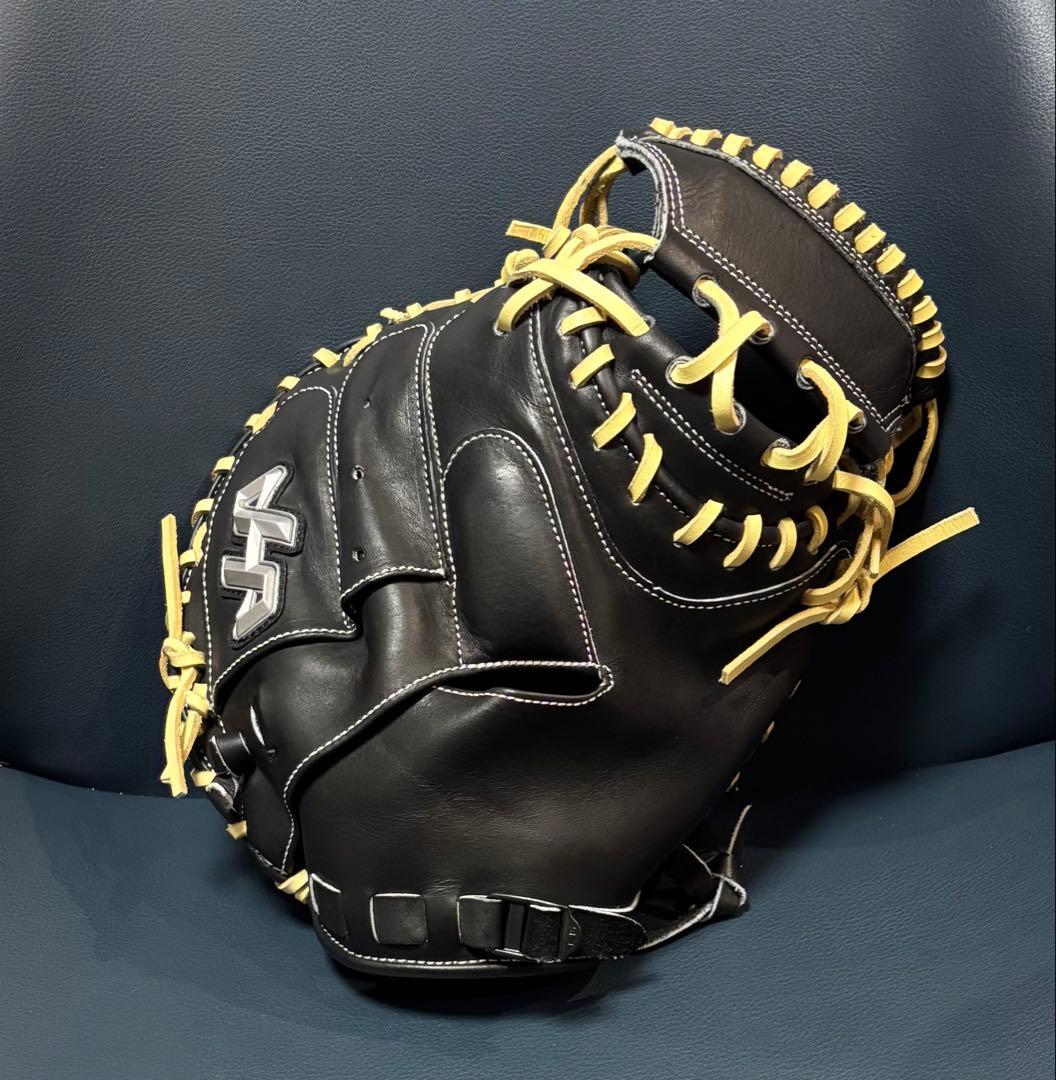 【匿名配送】ハタケヤマ　キャッチャーミット展示会限定　大人気甲斐モデル　軟式