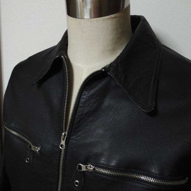 黒 革ジャケット②