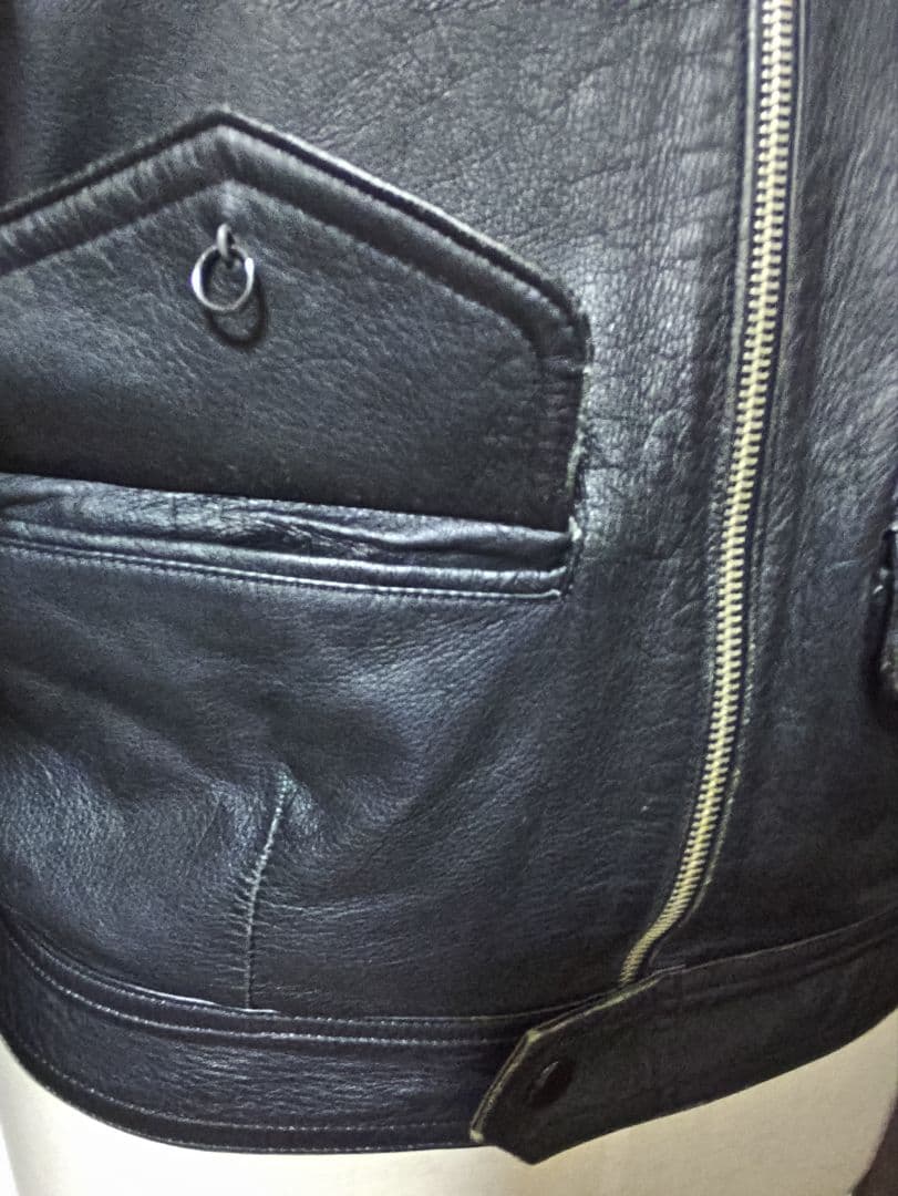 黒 革ジャケット②