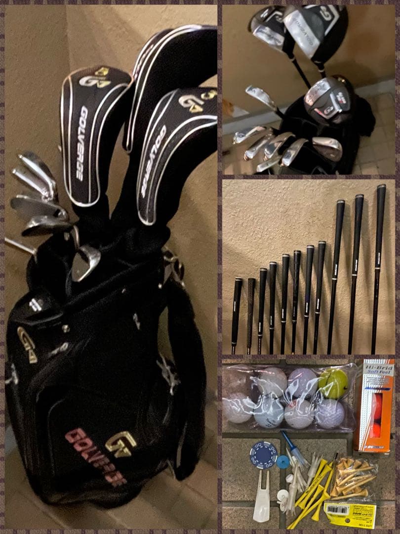 ◆レフティ◆ゴルフクラブセット 11本 ドライバー アイアン◆ジャンク◆S◆