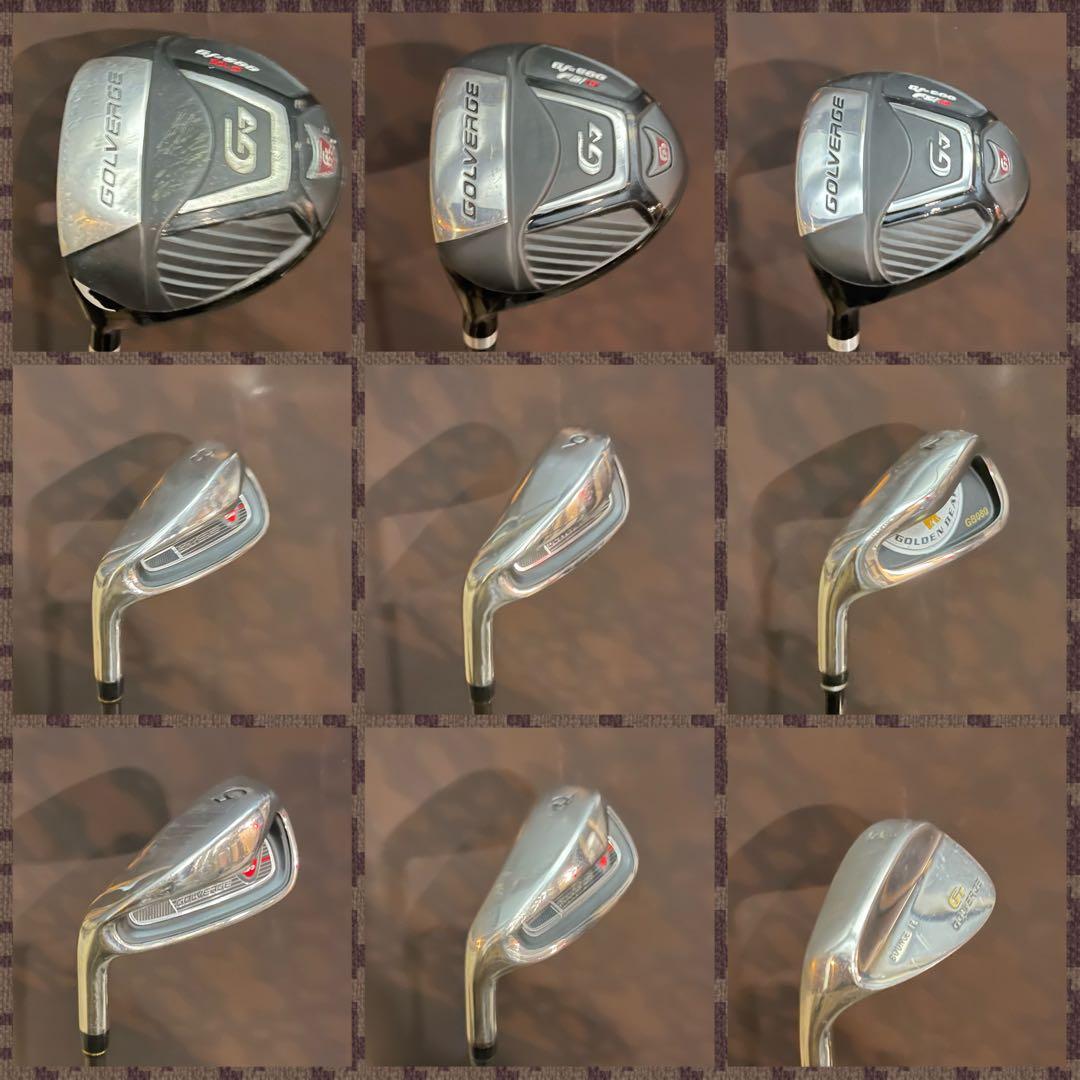 ◆レフティ◆ゴルフクラブセット 11本 ドライバー アイアン◆ジャンク◆S◆