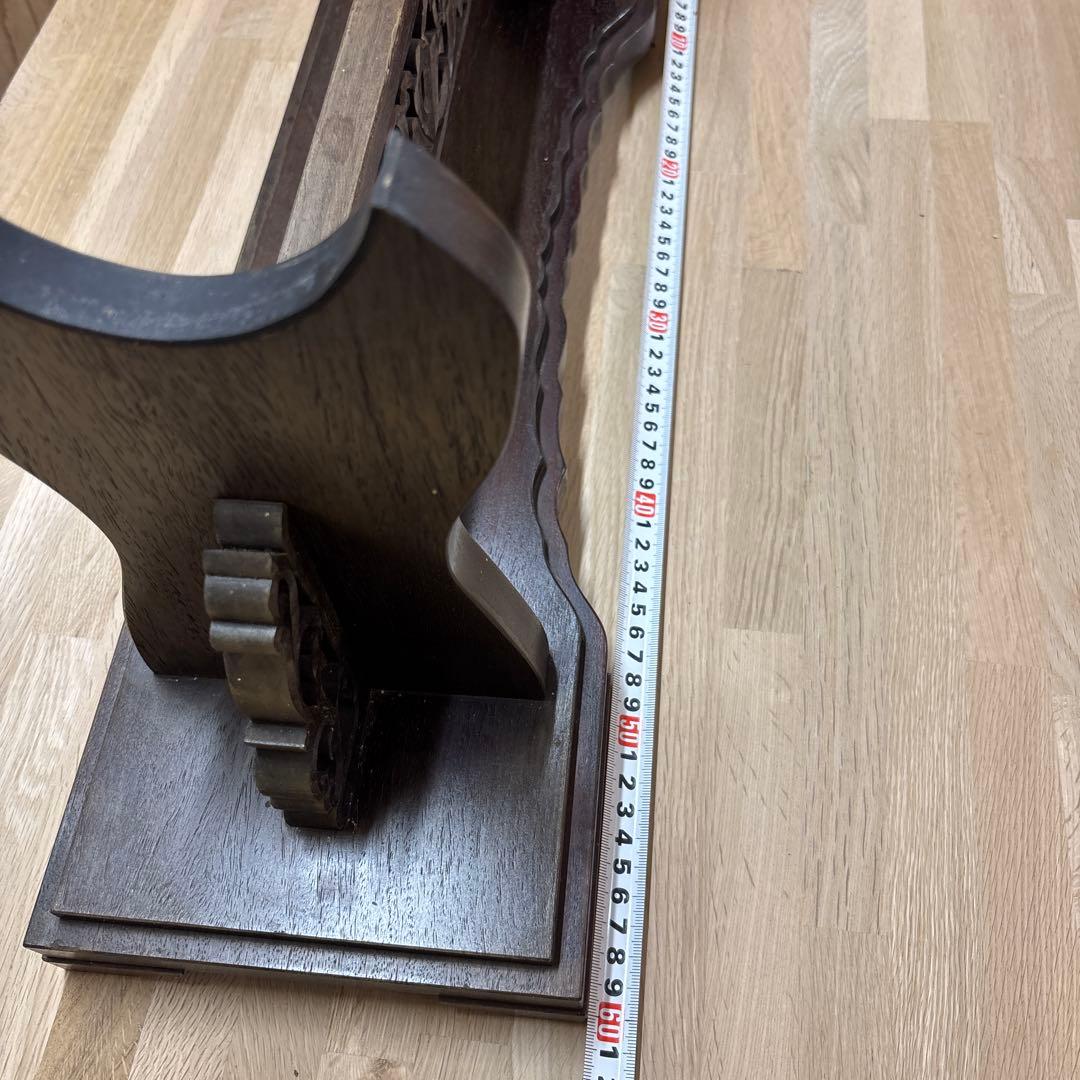 象牙台 木製 火縄銃 刀掛け 武具 日本刀 台 飾り台