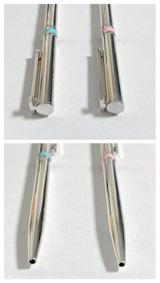 ティファニー Tクリップ ボールペン ブルー ピンク 2本 silver925
