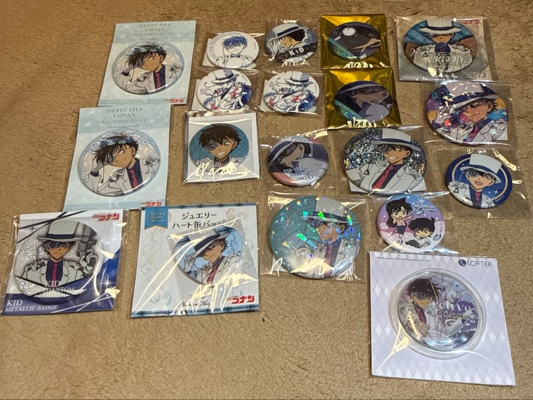 名探偵コナン 怪盗キッド 缶バッジ まとめ売り
