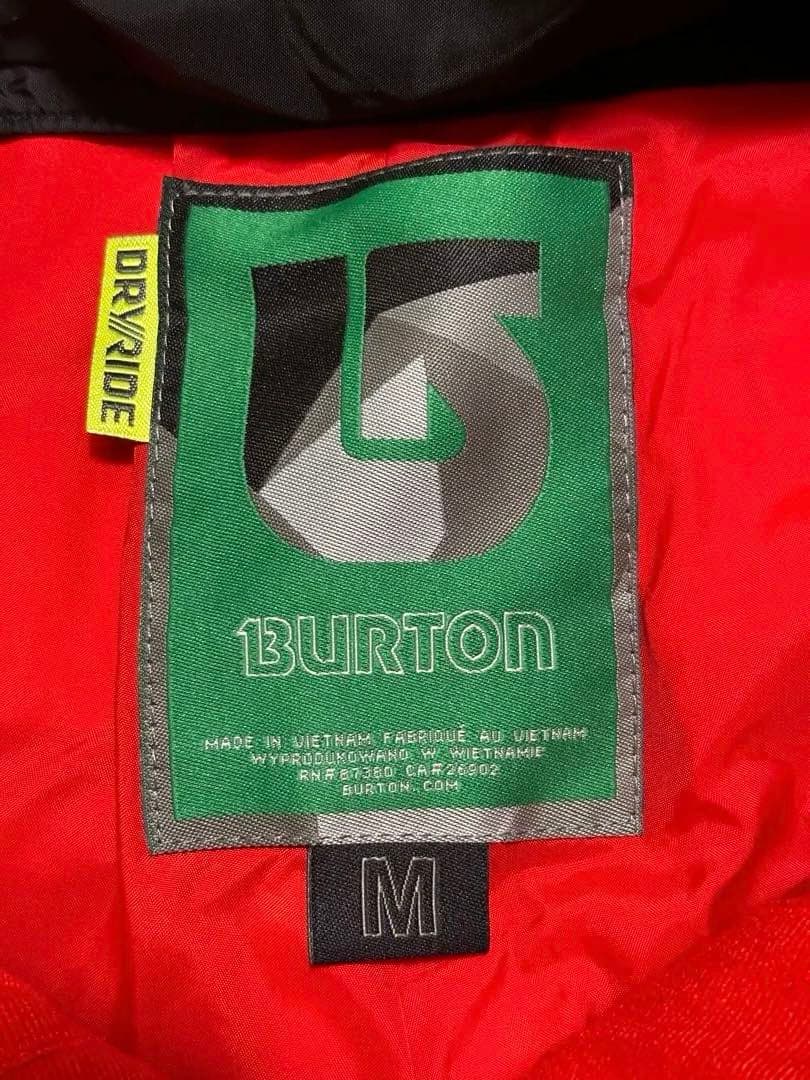 Burton DRYRIDE 赤 スキーウェア　スノーボードウェア Mサイズ