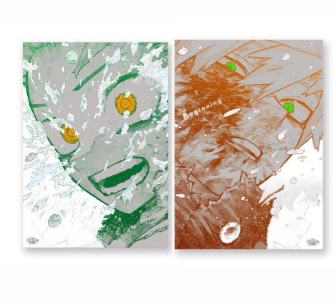 僕のヒーローアカデミア ヒロアカ 原画展 ポスター　爆豪　緑谷　②